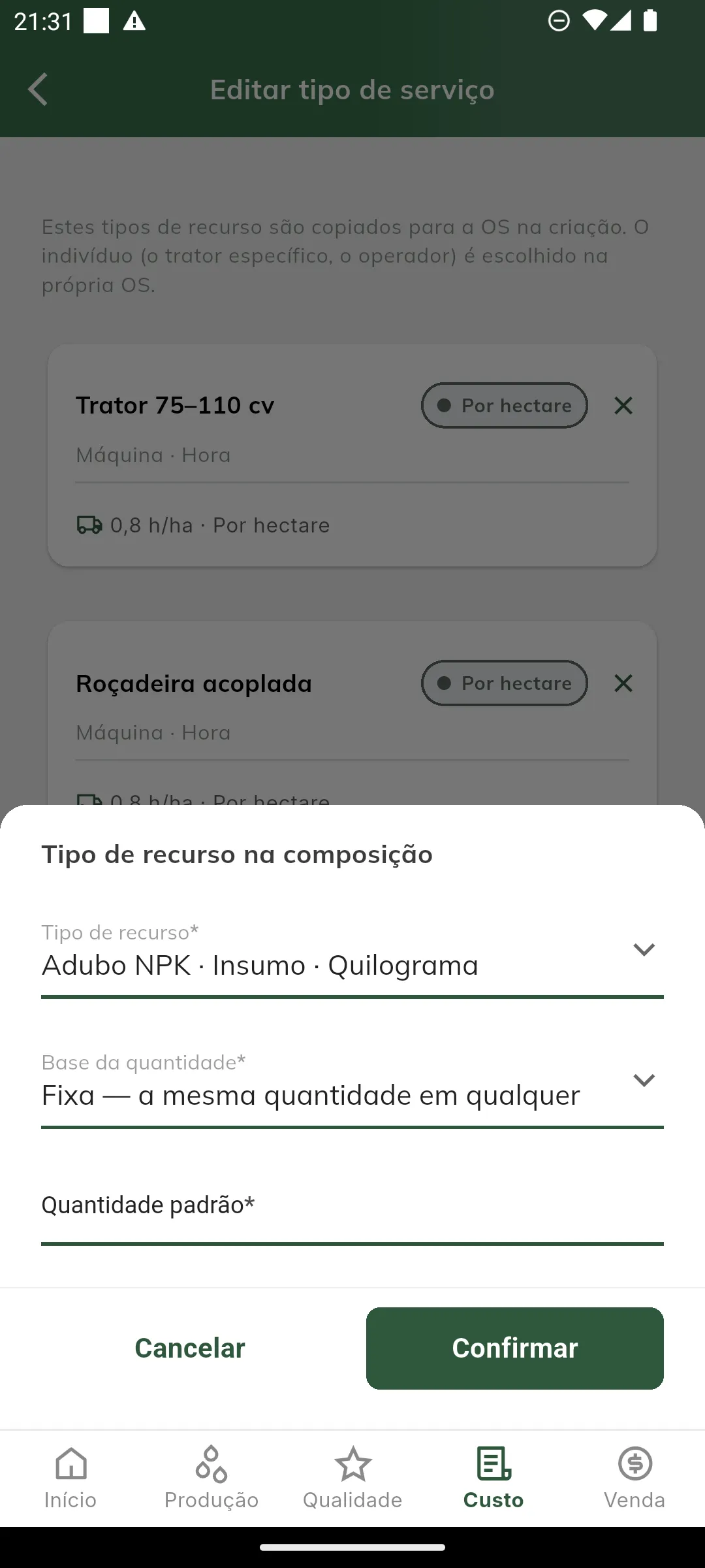 Item da composição