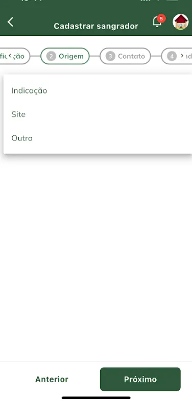 Origem do novo sangrador Origem do sangrador