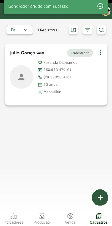 Novo sangrador salvo Novo sangrador salvo