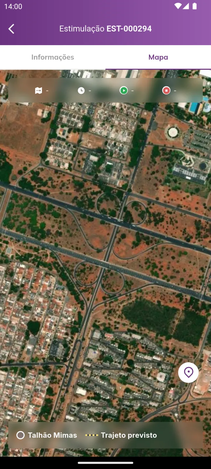 Mapa da estimulação