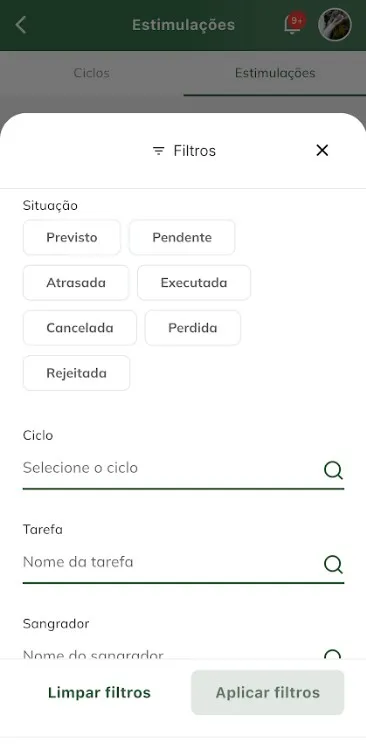 Filtro de estimulação