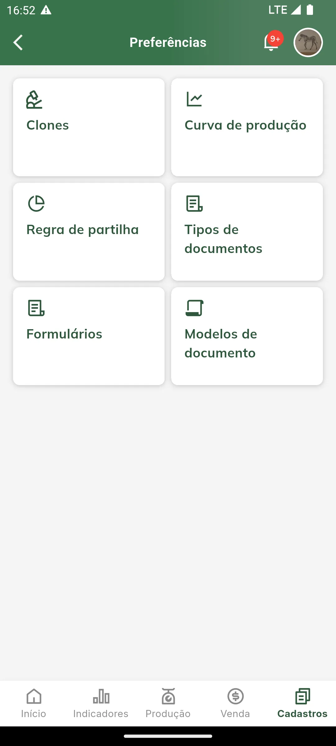 Acessar modelos de documento