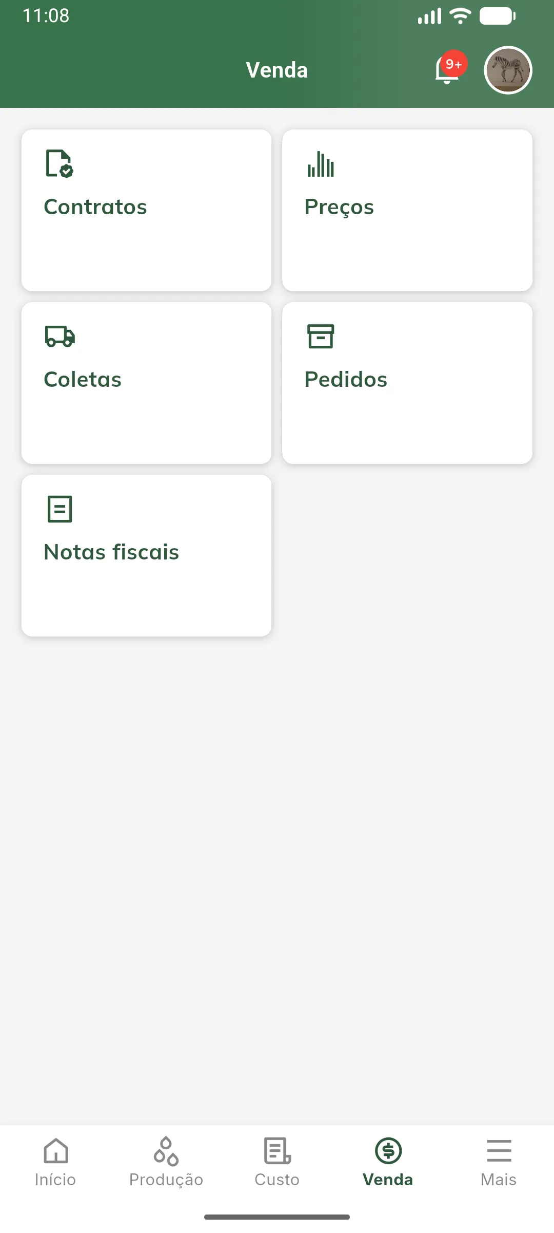 Acessar as notas fiscais