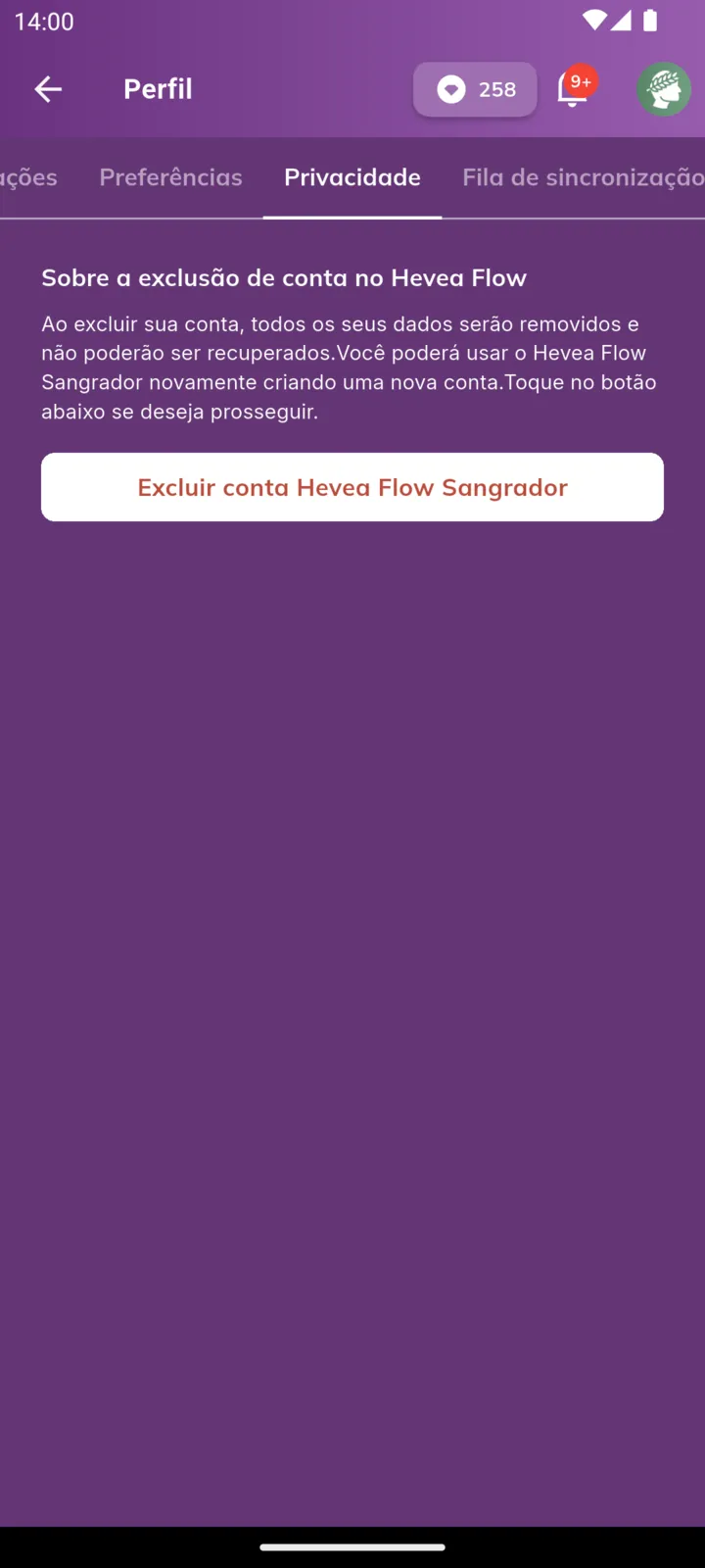Aba Privacidade