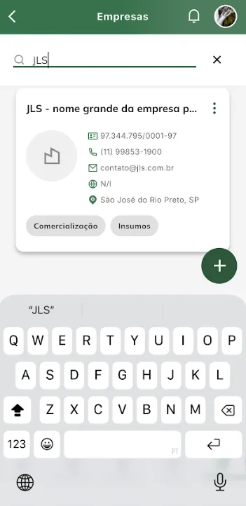 Efetuar pesquisa de empresa