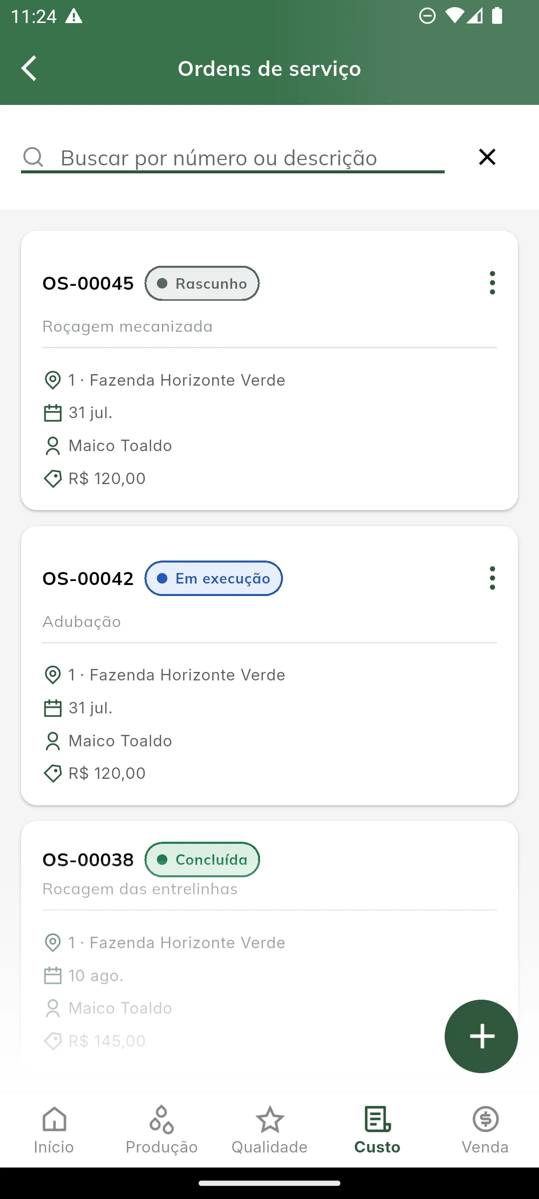 Pesquisa de OS