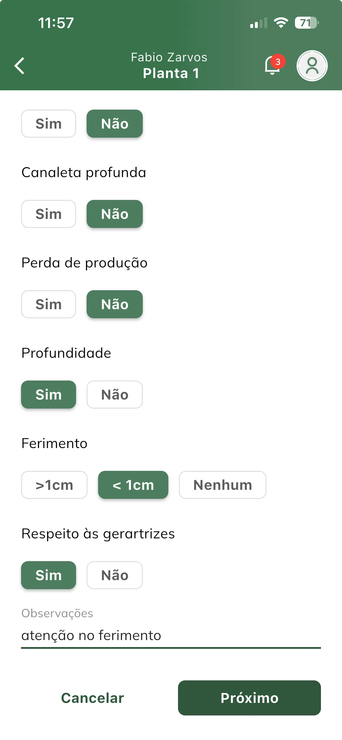 Questionário da avaliação 2/2