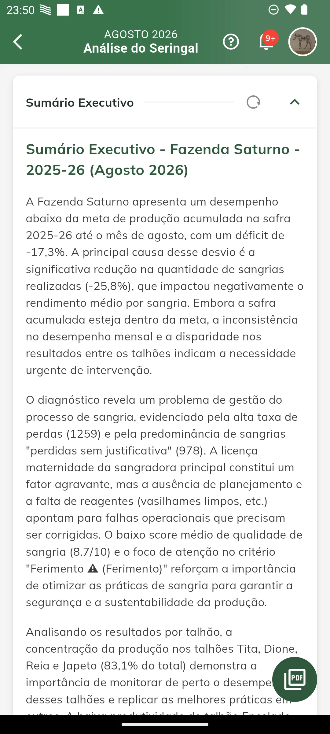 Sumário Executivo da AN-000018